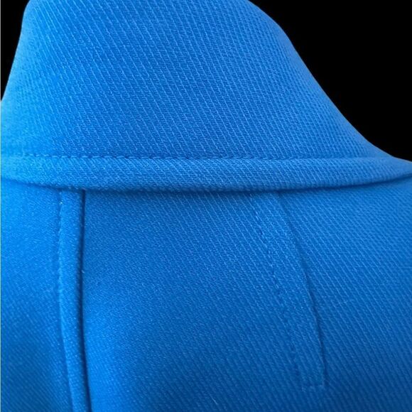 Ann Taylor Vibrant Blue Belted Spring Coat NWOT Lined w Pockets | Size L Petite - Picture 5 of 13